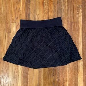 Fold over mini skirt
